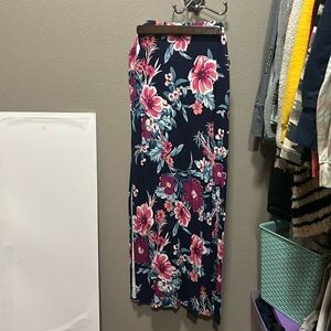 Charlotte Russe flower print long skirt